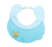 FUNNETOYU Bathing Hat Blue Shower Visor Cap for Haircuts and Shampoo No-sew Snap Design Curved Water-drainage Shield Protecting Eyes and Ears Comfortable for Newborns