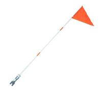 FUNNETOYU Bike Tail Flagpole with Solid Fiberglass Pole, Multipurpose Bike Flag with Mounting Bracket, Vehicle Flag Frame for ’S Bicycle Safety and Outdoor Display Random Color Random Color