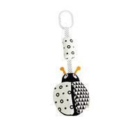 FUNNETOYU Black White Animal Hanging Wind Chime Early Education - Soft Plush with High-Contrast Design to Exercise Grasping Ability and Stimulate Visual Development in Crib Or Stroller