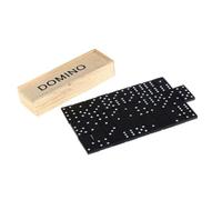 FUNNETOYU Black Wooden Domino Blocks Set Educational for Lightweight Wood Indoor Outdoor Family Game Building Blocks Enhances Team Spirit and Practical Thinking Skills