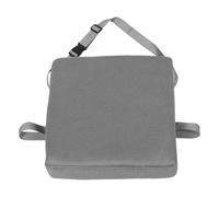 FUNNETOYU Booster Cushion for Dining Chairs Height Ergonomic Seat Pad with Breathable Grey Mesh Non- Bottom and Machine Washable Cover for Home and School Use