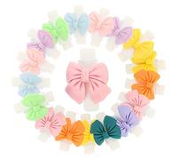 FUNNETOYU Bowknot Cable Protector Data Cable Protective Covers 10 Pairs Mixed Color Cartoon Sleeves for Organizing Usb and Earphone Cords at Work or Home