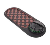 FUNNETOYU Brown Pvc Car Anti-slip Dashboard Pad, Weather Resistant Multifunctional Mat Accommodating Smartphones, Coins, Keys, and Gadgets for Car Interior and Dashboard Organizing