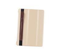FUNNETOYU Capacitive Stylus Pen Cover for Pencil PU Leather Pencil Holder with Elastic Belt Clip Travel Friendly Protective Case for Touch Screen Tablets Coffee Color