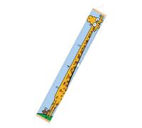 FUNNETOYU Cartoon Giraffe Growth Height Chart for Boys Hanging Ruler Wall Decor Practical Measurement Tool with Wood Frame Birthday Shower