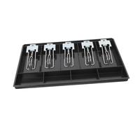 FUNNETOYU Cash Drawer Insert Tray with Bill and Coin Compartments Multiple Compartment Storage Tray for Cash Register Drawer Money Organizer for Business Shops Supermarkets and Retail