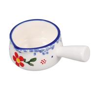 FUNNETOYU Ceramic Pitcher with Handle Small Milk Jug Creamer for Coffee Bar Multi Use Ceramic Cup for Cream Sauce Sugar Convenient Single Handle Design Easy to Store and Pour