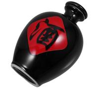 FUNNETOYU Ceramic Wine Jar Airtight Bottle 500ml Handmade Jingdezhen Pottery Sealed Flask for Liquor Storage with Cloth Bag Traditional Chinese Bar Decanter