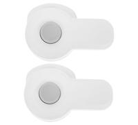 FUNNETOYU Child Safety Cabinet Locks White Abs Plastic Locks for Refrigerator Door 2pcs and Provide a Safer Living Environment at Home to Prevent Fingers Being Scalded and Baking Oven