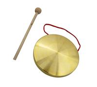 FUNNETOYU Chinese Gong Percussion Toy Hand Gong Mallet Sound Performance for Company Opening and Events