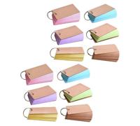 FUNNETOYU Colored Index Cards for Word Retention and Visually Engaging Study with Metal Ring 12pcs Lightweight Flashcards and Practice the Go for Home Use