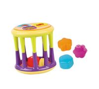 FUNNETOYU Combination Plastic Building Blocks for Boy Girl with Sound-Shaking Cylinders Smooth Edges Educational Grasping and Sensory Development Plaything