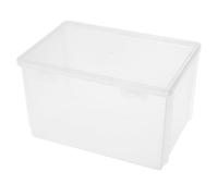 FUNNETOYU Compact Disc Storage Case CD Dvd Storage Box 12.6x10.2x3.8in Pp Dustproof Simple Stylish Design for Home Use and Cabinet