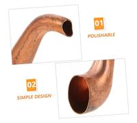 FUNNETOYU Copper Tea Kettle Pouring Spout Replacement Long Teapot Spout Accessory Sturdy Water Pot Part with Fine Craftsmanship for Kitchen Decor and Practical Use