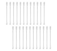 FUNNETOYU Cotton Swabs and Paper Sticks 200pcs Double-tip with Ultrasoft Cotton Featuring Spiral and Scoop Ends for Gentle Ear and Face Cleaning, Portable Packaging and Use for Babies