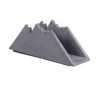 FUNNETOYU Creative Cement Napkin Holder Small Non-Slip Tissue Stand Desktop Adornment Snow Mountain Style Beautiful Storage Rack for Kitchen Countertops