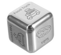 FUNNETOYU Creative Food Decision Metal Game Prop for Stress Relief Dining Fun Stylish Decorative Tool for and Friends Unique Decider