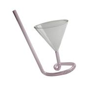 FUNNETOYU Creative Pink Spiral Wine Cup with Built Straw Long Tail Cocktail Glass for Parties BBQ Outdoor Travel Beach Pool and Everyday Use Glassware for Hot Cold Drinks