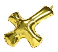 FUNNETOYU Cross Shape Aluminum Foil Balloons for Baptism and Christening Decorations Leak-resistant Party Balloons for Shower and Birthday Celebrations Easy to Inflate and Quick Setup