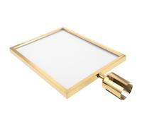 FUNNETOYU Crowd Control Queue Barrier Sign Holder Retractable Belt Stanchions A3 Vertical Double-Sided Portrait Frame with Cover for Theatre and Event Management