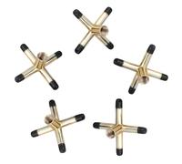 FUNNETOYU Cue Bridge Alloy Pool Plastic and Cross Zinc Cues Shaped, 4pcs Anti-slip Head Holder for Rest with Portability and Wear Resistance Snooker for Billiards Party