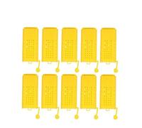 FUNNETOYU Cup Lightweight Rearing Yellow Plastic with Beekeeping 10pcs Kit Queen Cages and Roller Transporting Box , Easy to Use and Carry Equipment Tool for Beekeepers