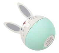 FUNNETOYU Cute Mechanical Kitchen Timer Rabbit Shape, Small Green Visual Time Manager for Cooking, Baking, Classroom Countdown Reminder with Loud Alarm