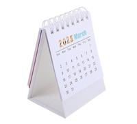 FUNNETOYU Desktop Calendar Standing Monthly Planner for Office and Home Compact Pink Desk Accessory with Space Saving Design for Students Teachers and Professionals Scheduling