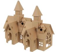 FUNNETOYU DIY Assemble and Graffiti Castles Boys and Educational Building Kits for Developing Hands-on Ability and Structure Imagination