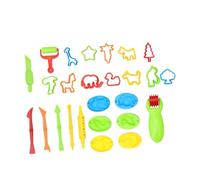 FUNNETOYU DIY Clay Molds Kit for Plasticine Tool with Various Shape Molds Easy Grip Eco Friendly Modeling Dough Accessories for Creative Play and Learning Random Color