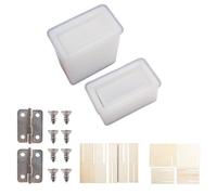FUNNETOYU DIY Finished Cigarette Box Mould Kit with Silicone and Wood Frame, Sturdy Square Handmade Resin Casting Mold for Home Decoration and Gift Making