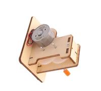 FUNNETOYU DIY Hand Crank Wood Generator for Educational Science Experiment Model Enhances Physics Learning Analytical Skills Stem Invention Plaything Material