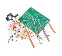 FUNNETOYU DIY LED Water Flowing Light Kit for Soldering Practice with Adjustable Flow Speed and Large Solder Pads, Plastic Material, for Skill Development and Teaching Electronic Projects