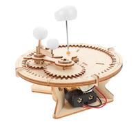 FUNNETOYU DIY Wooden Solar System Model Kit for Educational Craft for Astronomy Geography Wooden Puzzle Space Decor for Home Classroom Fun Learning Activity for All Ages