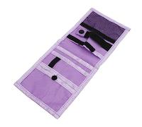 FUNNETOYU Doctor Nurse Pen Pouch Small Portable Pen Storage Bag with Multiple Compartments Purple for Medical Staff Chest Pocket Use