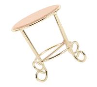FUNNETOYU Dollhouse Miniature Wooden Round Side Table Realistic Table for Decor Space Saving Design for Spaces Easy to Clean and Maintain Dollhouse Accessory