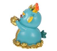 FUNNETOYU Dragon Zodiac Resin Piggy Bank Money Storage Box Coin Saving Jar Chinese Year Decorative Dragon Statue for Desktop and Holiday Celebration