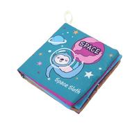 FUNNETOYU Early Educational Cloth Book Baby Crinkle Cloth Book Newborn Soft Fabric Portable Learning Toy Sturdy Washable Infant Development for Early Cognitive Stimulation and Sensory Play