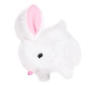 FUNNETOYU Electric Plush Rabbit, Singing Hopping Imitation Bunny Plush Animal Doll, Soft Easter Rabbit Shape Plaything, Battery Not Included, Random Color