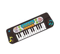 FUNNETOYU Electronic Keyboard Music Piano Multi Functional Display Keys Early Educational Instrument for Boys Volume Modes Develops Hand Eye Coordination Black