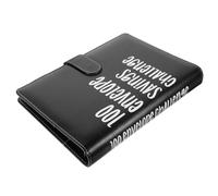 FUNNETOYU Envelope Challenge Budget Binder Macaron Black Cover with Cash Planning and Day Cash Saving Notepad Money Organizer for Couples and Personal Financial Planning