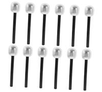 FUNNETOYU Fake Microphone Toy Set with High Degree of Simulation and Wear Resistance 12pcs Plastic Realistic Design Microphones for Stage and Birthday Parties