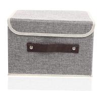 FUNNETOYU Foldable Clothes Storage Box Lightweight Wardrobe Organizer for Bedroom Dorm Nursery and Towel Container Compact Dustproof Grey Small
