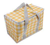 FUNNETOYU Foldable Cooler Bag for Foods Insulated Tote for Grocery Shopping Large Capacity Picnic Basket Multi Functional Travel Insulated Bag Stylish and Practical Outdoor Food Carrier