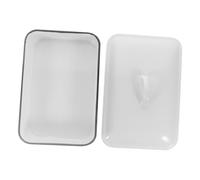 FUNNETOYU Food Preservation Tray Perfect Baking Accessory Roasting Large Au Gratin Baking Dishes Shape Serving Platter Bakeware Color Dinnerware Oval White Enamel
