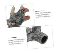 FUNNETOYU Funny Dinosaur Hand Puppet for Realistic Textured Role Play for Parent Interaction Creative Educational Plaything and Resilient Finger Puppet Glove for Early Development and