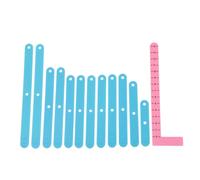 FUNNETOYU Geometric Teaching Aids Set with Triangle and Quadrilateral Math Splicing Sticks Plastic Demonstrating Rods for Primary School Geometry Education Random Color