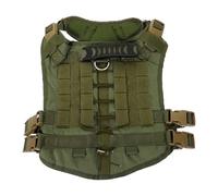 FUNNETOYU German Shepherd Dog Vest Harness for Large Dogs, Comfortable Oxford Cloth Pet Harness with Reflective Safety Features, Easy Control Handle, for Outdoor Use and Travel