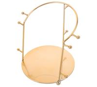 FUNNETOYU Golden Metal Crown Display Stand for Phoenix Crowns and Jewelry Stable Support and Damage Prevention, Elegant Traditional Style for Museums and Professional Display, for Women
