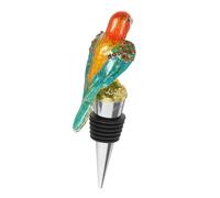 FUNNETOYU Golden Parrot Wine Stopper Reusable Sealed Bottle Stopper with Strong Seal for Bottles Decorative Wine Plug for Home Use Prevents Oxidation and Spillage Easy Installation